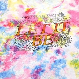 The Beatles Speaking words of wisdom, Let It Be Tie Dye Tee XL